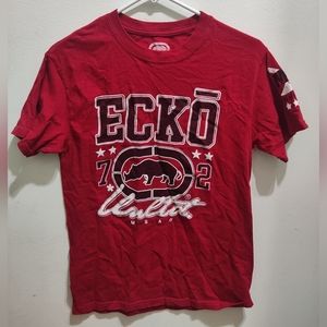 Red ECKŌ t-shirt for men size S.
